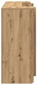 recepciós pult kézműves tölgy 180x50x103,5 cm szerelt fa