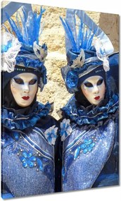 Vászonkép 70x100 Velence farsangi maszkok