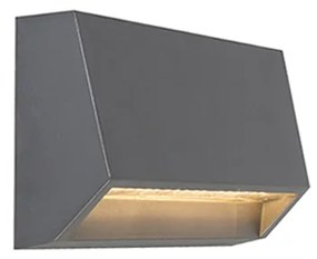 Modern kültéri fali lámpa sötétszürke LED-del IP65 - Sandstone 2