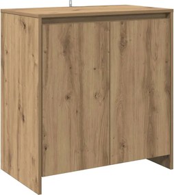 vidaXL kézműves tölgy színű szerelt fa tálalószekrény 70x41x75 cm