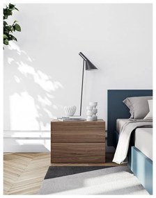 Aurora barna éjjeliszekrény 2 fiókkal - TemaHome