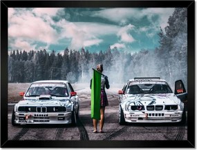 Poszterek keretben 40x30 Bmw Versenyzés 2 fő részére