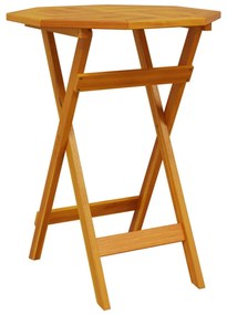 tömör akácfa összecsukható kerti asztal Ø60 x 75 cm