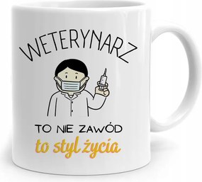 Az Állatorvos Bögre Nem Életstílus Szakma, fényképes nyomtatással