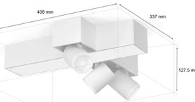 Philips-LED RGBW Dimmelhető spotlámpa Hue CENTRIS 3xGU10/4,2W + LED/11W