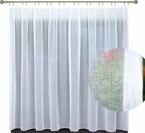 Függöny batiszt kész szalag ólommal 400x160 cm fehér