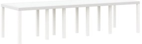 11 részes kerti étkező szett párnákkal Fehér Polirattan, kerti asztal Fehér 150x100x73 cm Polirattan, kerti szék párnákkal 2 db Fehér Polirattan, kerti szék párnákkal 4 db Fehér Polirattan