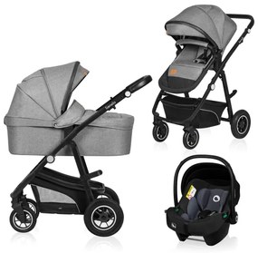 Lionelo - 3 az 1-ben kombinált babakocsi BIANKA Kőszürke