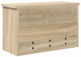 Fali Kabáthorog polcokkal sonoma tölgy 50 x 20 x 30 cm Faanyag