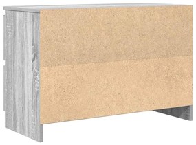 szürke sonoma színű szerelt fa TV-szekrény 80x35x54 cm