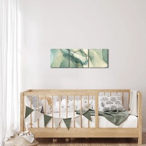 Kép - Tintaabsztrakció 3 (órával) (90x30 cm)