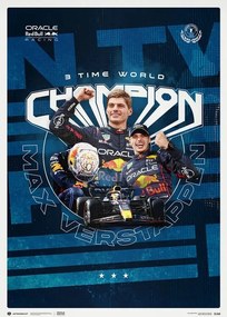 Művészeti nyomat Oracle Red Bull Racing - Max Verstappen - 2023 F1® World Drivers' Champion, Automobilist