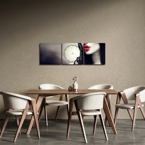 Kép - titokzatos nő (órával) (90x30 cm)