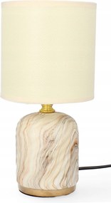 Asztali lámpa dekoráció glamour kerámia lámpabúra éjszakai lámpa krém