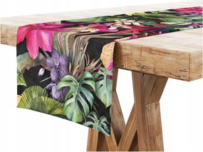 Asztalterítő 40x200 Levelek Virágok Színes 8557