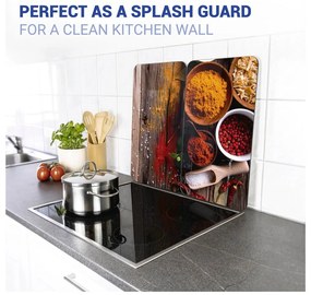 Edzett üveg tűzhely fedőlap szett 2 db-os 30x52 cm Spices – Wenko