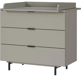 Szürke gyerek komód pelenkázó feltéttel 105x102x54 cm Tomino – Germania