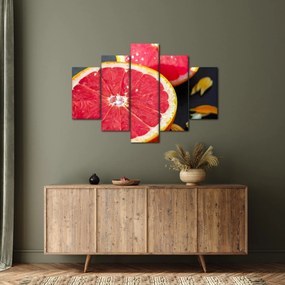 Szeletelt grapefruit képe (150x105 cm)
