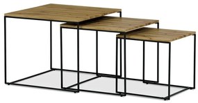 Dohányzóasztal 60×60 cm, MDF, Vad Tölgy. AF-3008 OAK