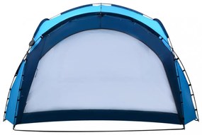kék rendezvénysátor LED-del és 4 oldalfallal 3,6 x 3,6 x 2,3 m
