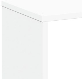 fehér szerelt fa térelválasztó könyvespolc 67 x 25 x 161,5 cm