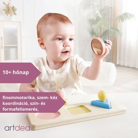 HAPE Montessori Tükrös Forma Puzzle - 10 hó+