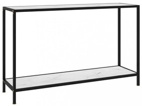 Fehér edzett üveg tálalóasztal 120 x 35 x 75 cm