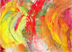 Absztrakció kép - festmény (üvegen) (70x50 cm)