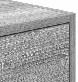 szürke sonoma színű szerelt fa TV-szekrény 100x31x25,5cm