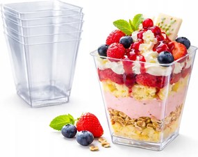 Desszert pohár szögletes 160ml 25db