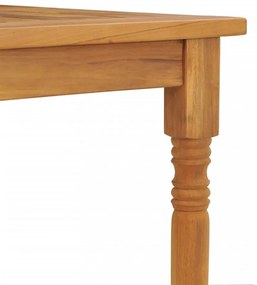 tömör tíkfa Batavia asztal 150 x 90 x 75 cm
