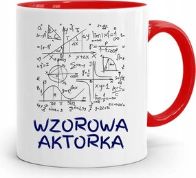 Színésznőnek Bögre Piros Születésnapi Ajándék fényképes nyomtatással