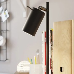 Sollux SL.1091 - Asztali lámpa RING 1xGU10/10W/230V fekete