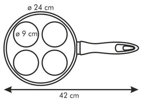 Tescoma Serpenyő tükörtojásra 24 cm