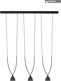 KING HOME MSE010100280 ATLAS Többágú Függesztett Lámpa Fekete LED IP20