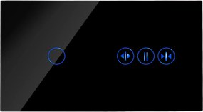 Érintőkapcsoló Redőnykapcsoló Szimpla Kapcsoló 1K Üveg