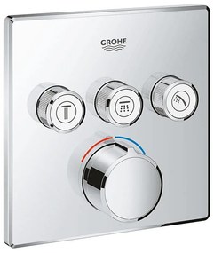 GROHE 29149000 - SMARTCONTROL falba épített csaptelep takarólemez 158 × 158 mm króm