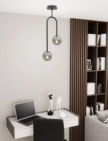 Emibig modern mennyezeti lámpa atria fekete grafit emi1384/2