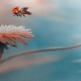 Kép - Katicabogarak a virágon (120x50 cm)