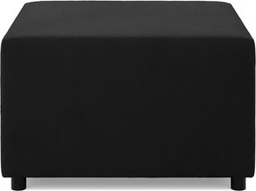 Zeus puff, szövet anyag, 70x70, fekete