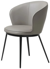 Design szék Danika taupe - műbőr