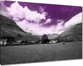 Vászonkép 100x70 Lila égbolt