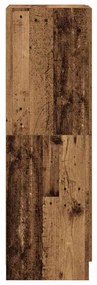 antik fa színű szerelt fa konyhaszekrény 38 x 41,5 x 131,5 cm