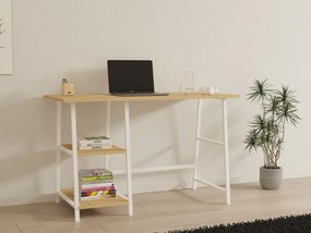 PC asztal Budevu (zafír tölgy + fehér) . 1094927