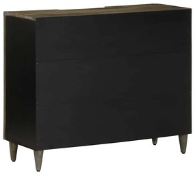 tömör fa mangó komód 90x33x75 cm