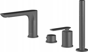 Kádtöltő csaptelep 4 Otw. Kohlman Experience Black fekete QB244EB