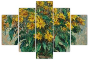 Kép - Claude Monet, Jerusalem Artichoke Flowers, reprodukciók (150x105 cm)