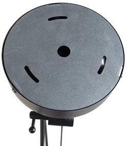 Függőlámpa fekete lenvászon árnyékolókkal fekete 35 cm 2-lámpás - Blitz