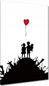 Vászonkép 80x120 Gyerekek egy halom fegyveren