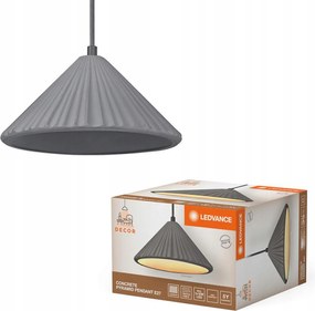 Mennyezeti Lámpa Függő Dekoratív E27 Túlnyúlás Szürke Beton Dekor Ledvance